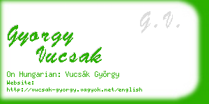 gyorgy vucsak business card